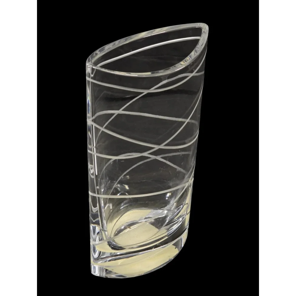 Karim Rashid Nambe Crystal‎ Pocket Vase LARGE 8